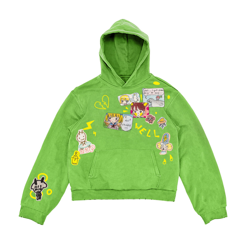 Heavyweight American Subculture Hoodie – Simple Design, Trendy Streetwear (Unisex)