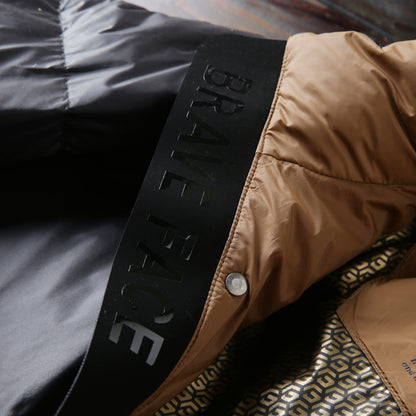 High-Fill 90% Goose-Down Mid-Length Puffer Jacket – Hooded & Cold-Resistant (Plus Sizes Available)