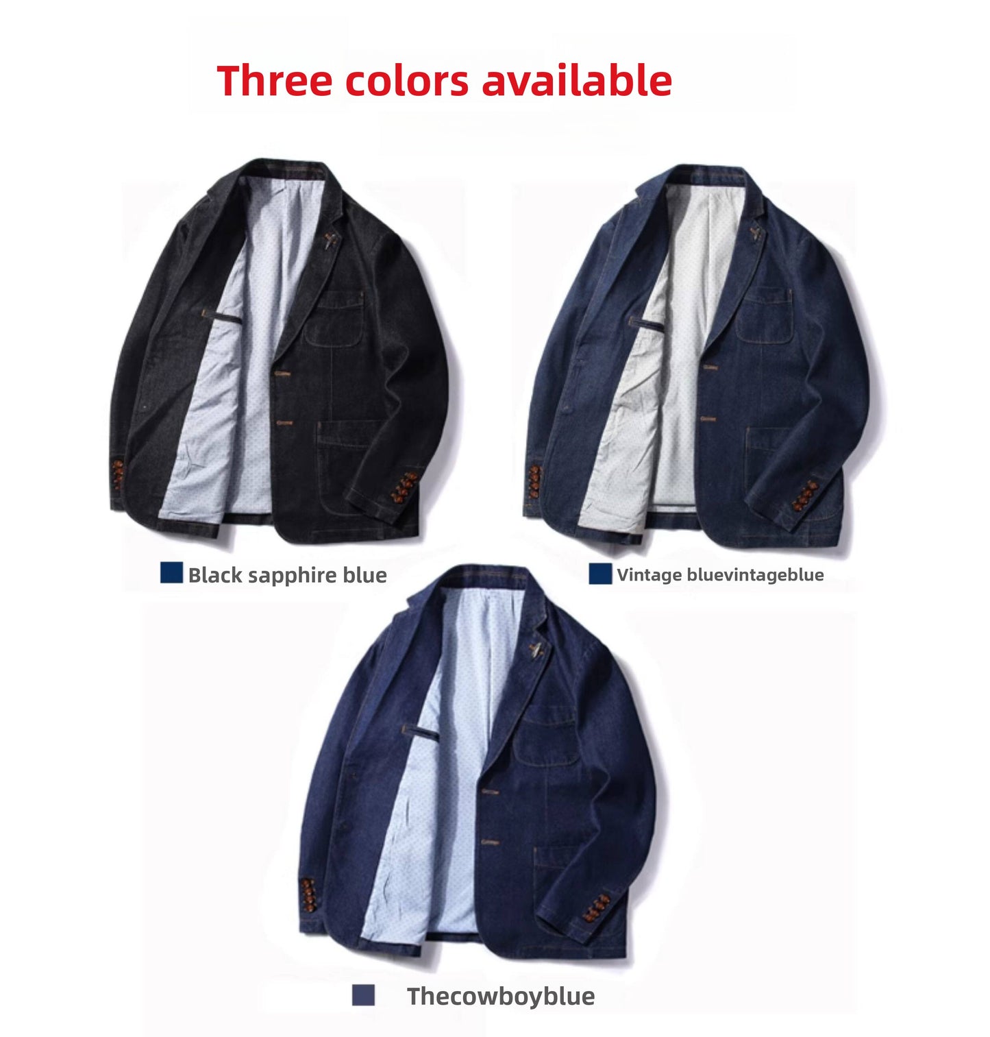 European Heavyweight Denim Workwear Blazer - Motorcycle Jacket (Men)