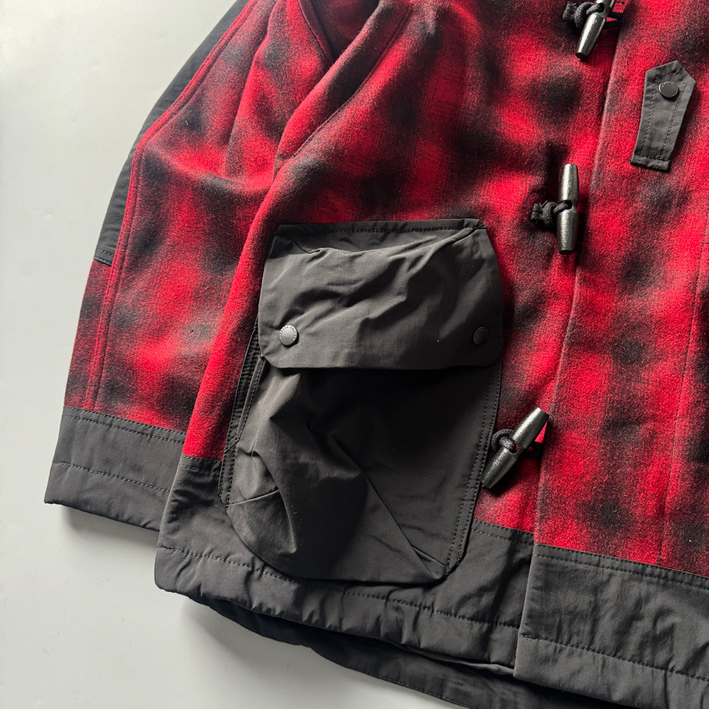 Japanese Retro Plaid Wool Hooded Coat - Thickened Warm Winter Jacket