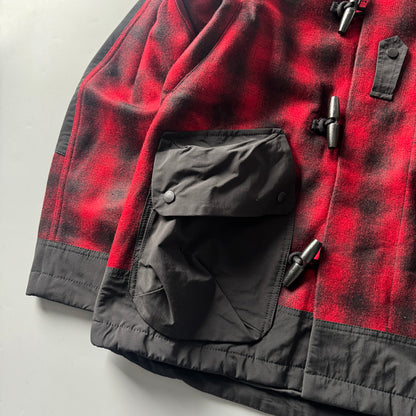 Japanese Retro Plaid Wool Hooded Coat - Thickened Warm Winter Jacket