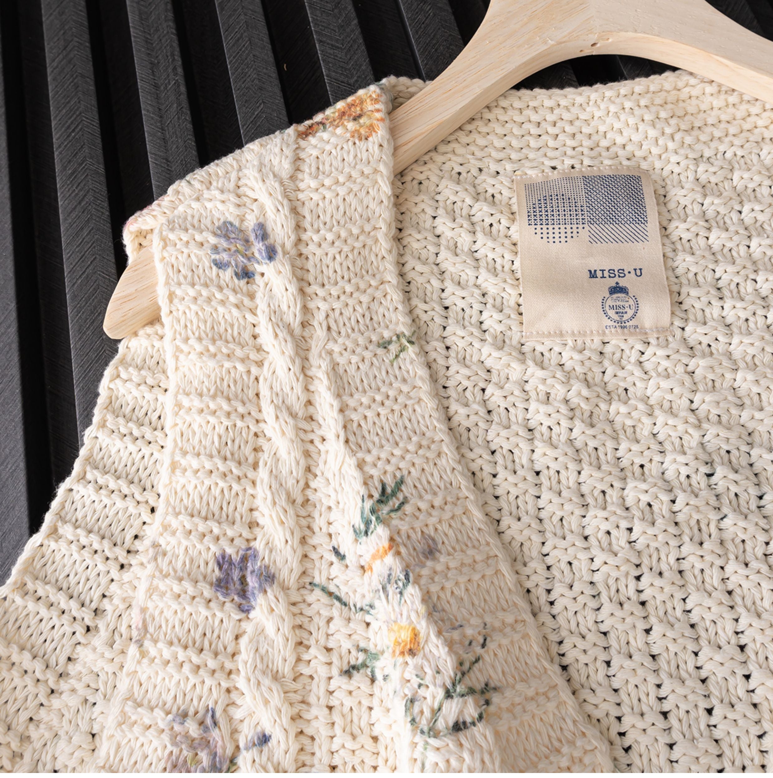 Mori Girl Floral Knitted Sweater Vest – Retro Button Sleeveless Knit