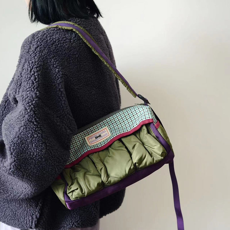 Original Design Autumn and Winter Shoulder Bag Fashion Messenger Bag Niche Lightweight Boston Bags Women