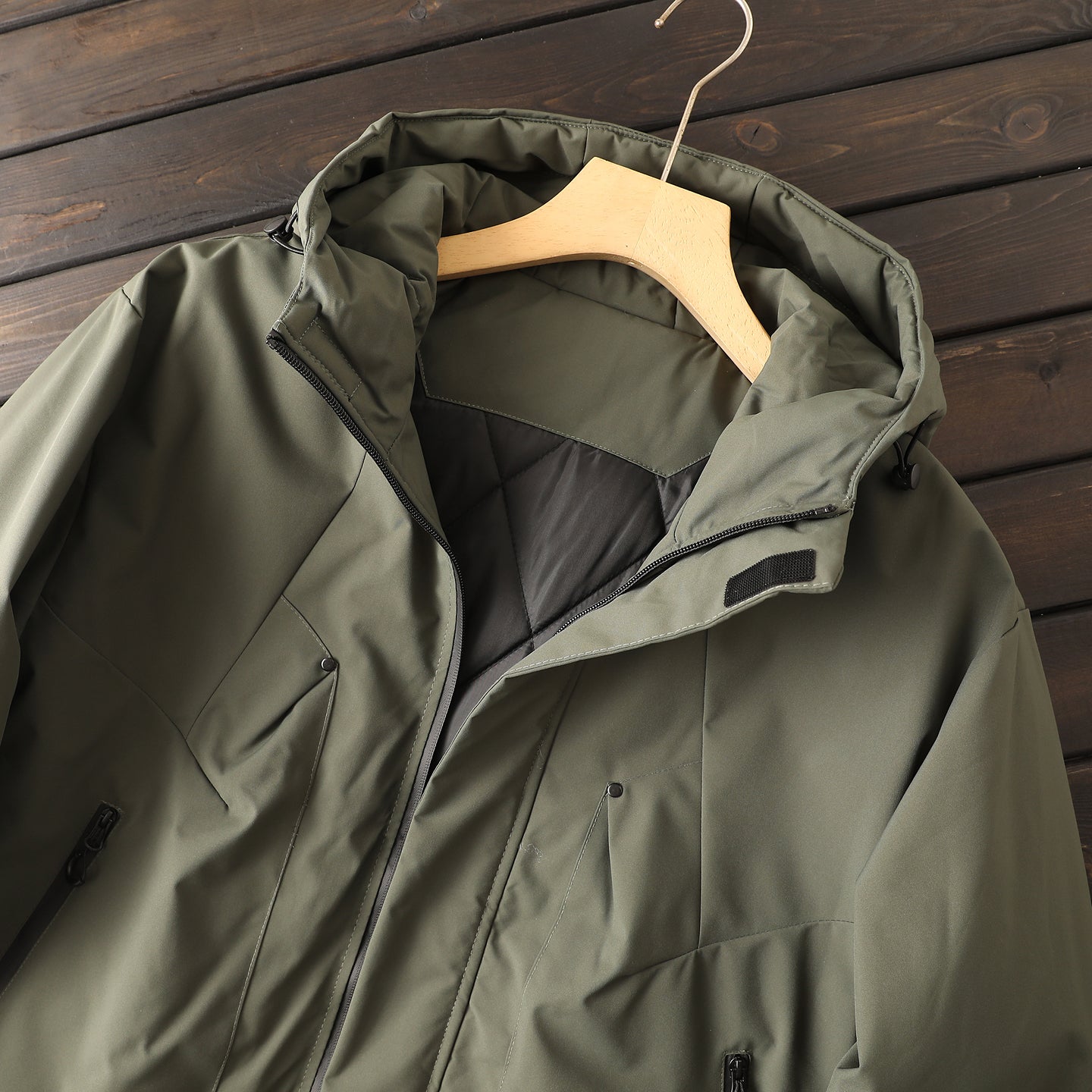 Men's Plus Size Euro-American Style Winter Jacket - Windproof Waterproof Hooded Thickened Cotton Coat