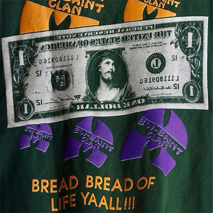 90s Saint -Saints American Heavy Metal Band Vintage Distressed Loose Heavyweight Short Sleeve T-Shirt
