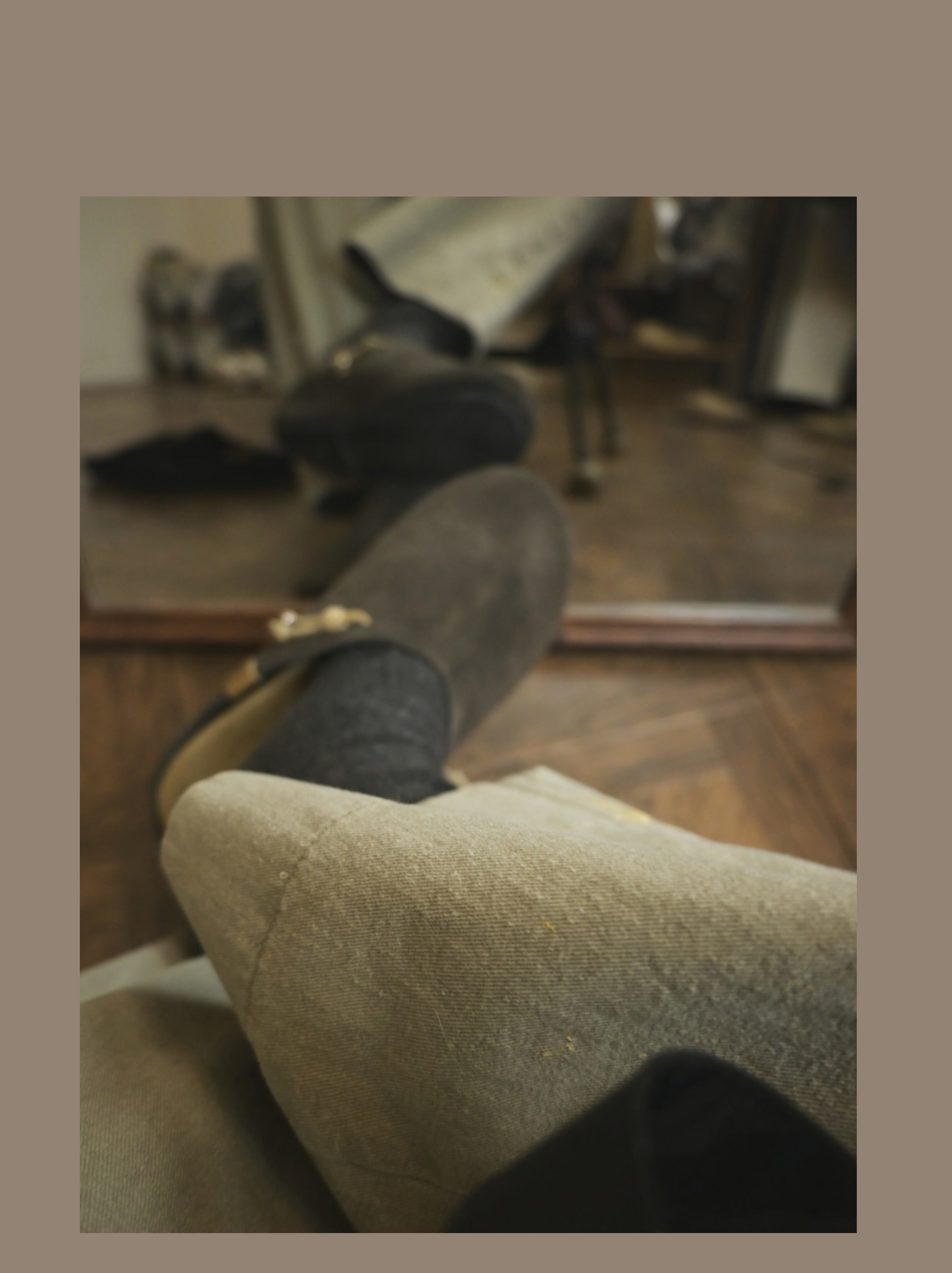 Sonofloong Retro Genuine Leather Mules - Silver Buckle Thick-Soled Cork Birkenstock Style