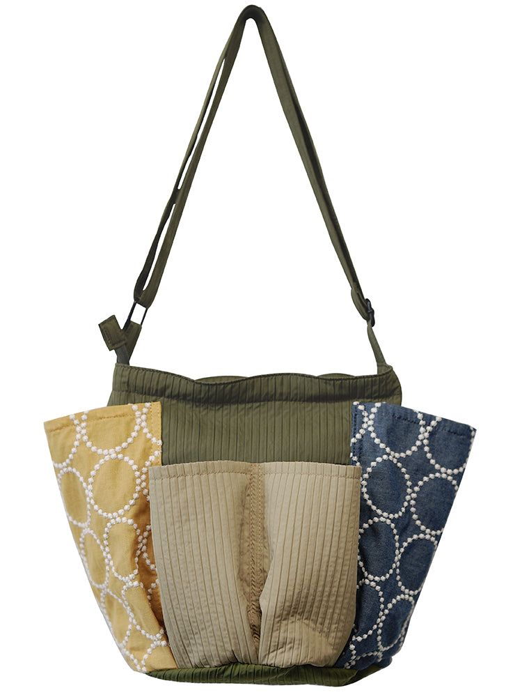 Original Patchwork Large Capacity Crossbody Bag Retro New Chinese Style Embroidered Tote Bag for Women