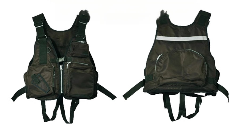 High Street American Style Outdoor Vest for Men and Women, Multi-Functional with Multiple Pockets, Adjustable, Casual, Stylish, Versatile, Roadster Vest for Men