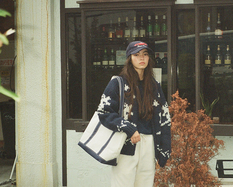 Handmade Wool Zipper Knit Sweater Coat