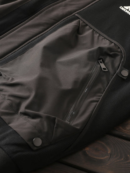 Men's Plus Size Autumn Winter Warm Cotton Jacket - European American Export Thickened Baseball Collar Outerwear