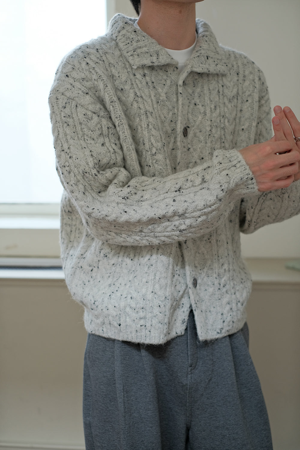 Coke Life CARPEM Winter Sweater Coat - Lazy Style Braided Wool Knit Unique Design Top