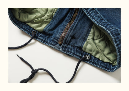 Vintage Navy N-1 Deck Jacket – Washed Cotton American Workwear (Unisex)