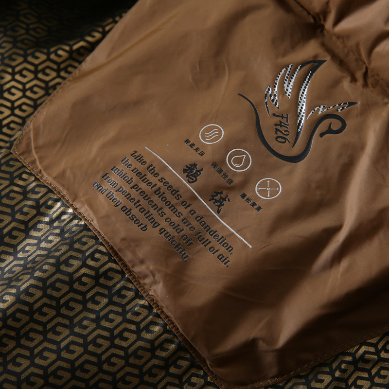 High-Fill 90% Goose-Down Mid-Length Puffer Jacket – Hooded & Cold-Resistant (Plus Sizes Available)