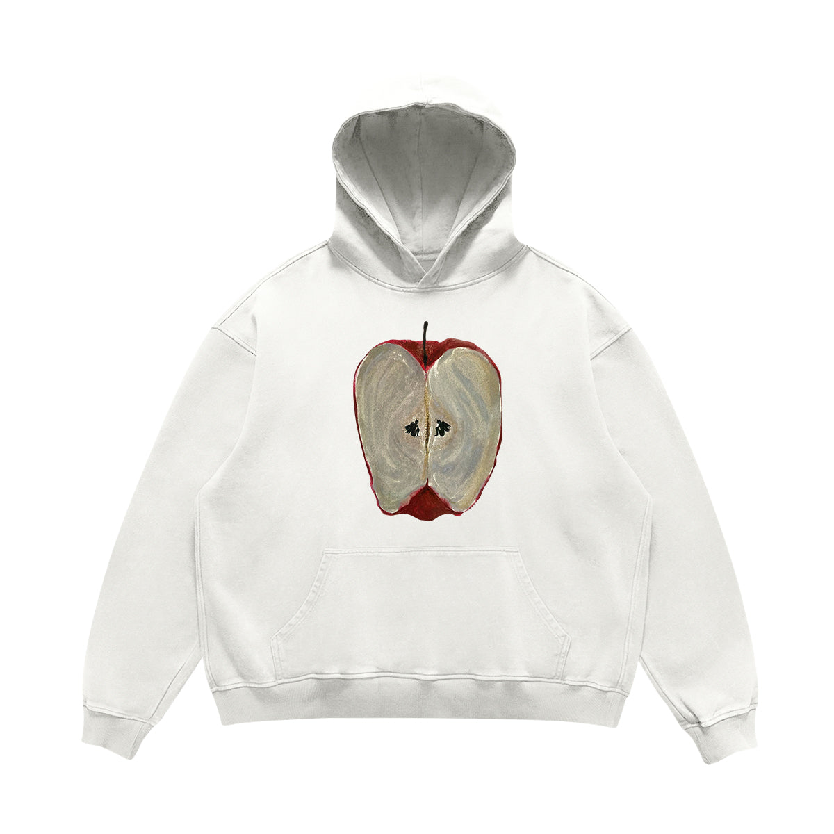 Wang Youbing Studio “Heartfelt Goods” Heavy Loose Hoodie – High-Street Couple Oversized Sweatshirt