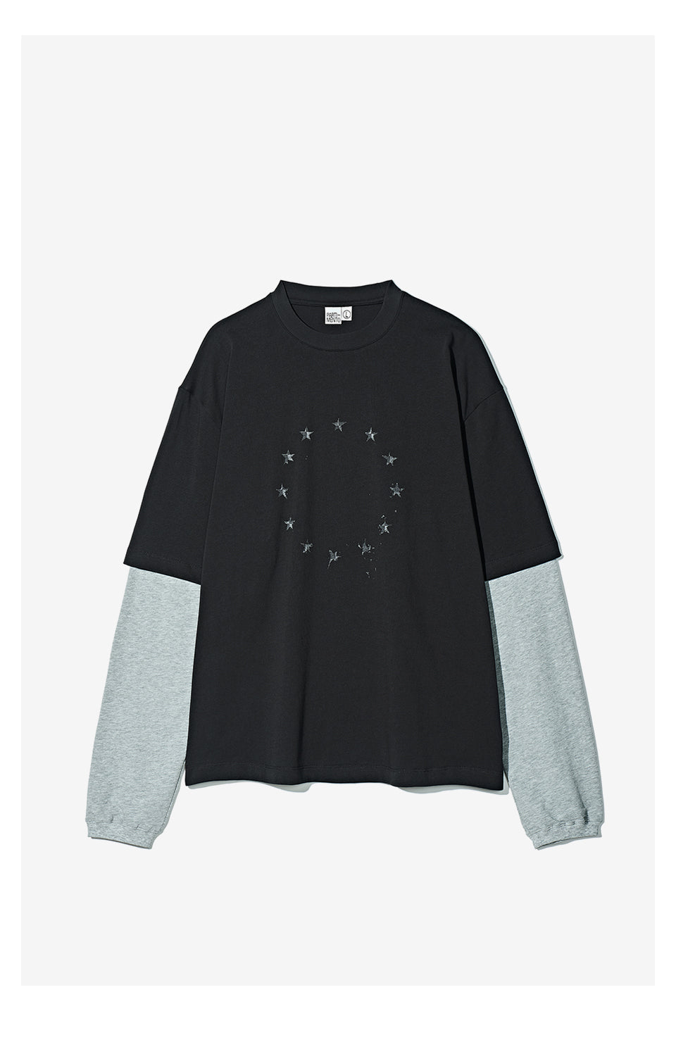 Vintage Two-Piece Look Striped Long Sleeve T-Shirt – Washed Cotton (Men)