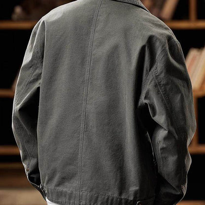 Detroit Vintage Cargo Jacket – Washed Cotton American Workwear Barn Coat for Men | Japanese vintage | yamalin clothes | Yamalinclothes