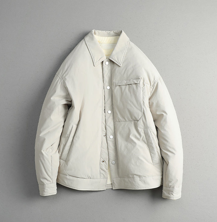 Men's CMZK Japanese Minimalist Down Jacket - 90% Duck Down Lightweight Lapel Light Luxury Coat