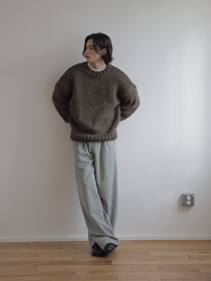 Coke Life Carpem Winter Nordic Iceland Wool Sweater - Handmade Thick-Knit Loose Lazy Top