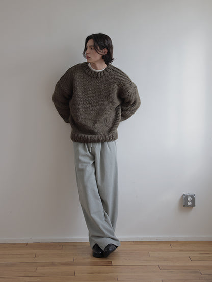 Coke Life Carpem Winter Nordic Iceland Wool Sweater - Handmade Thick-Knit Loose Lazy Top
