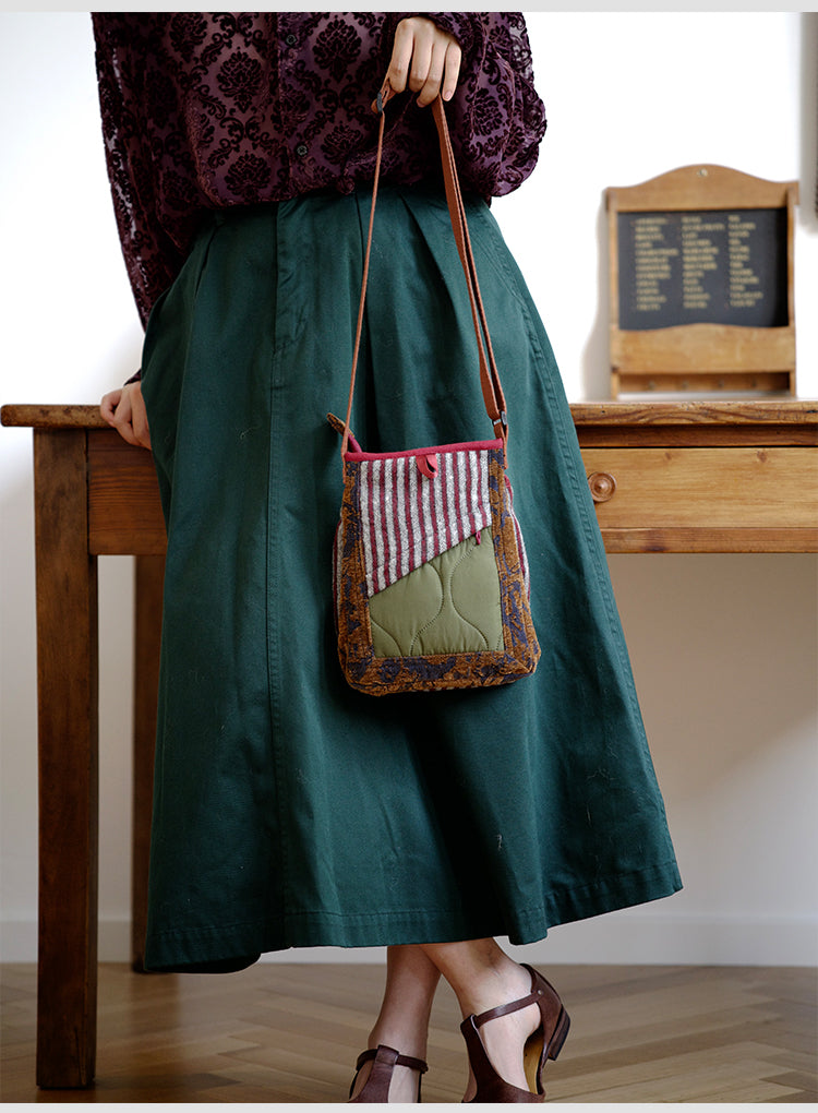 Original 2024 Autumn Winter New Wool Lightweight Crossbody Phone Bag Retro Niche Mini Bag