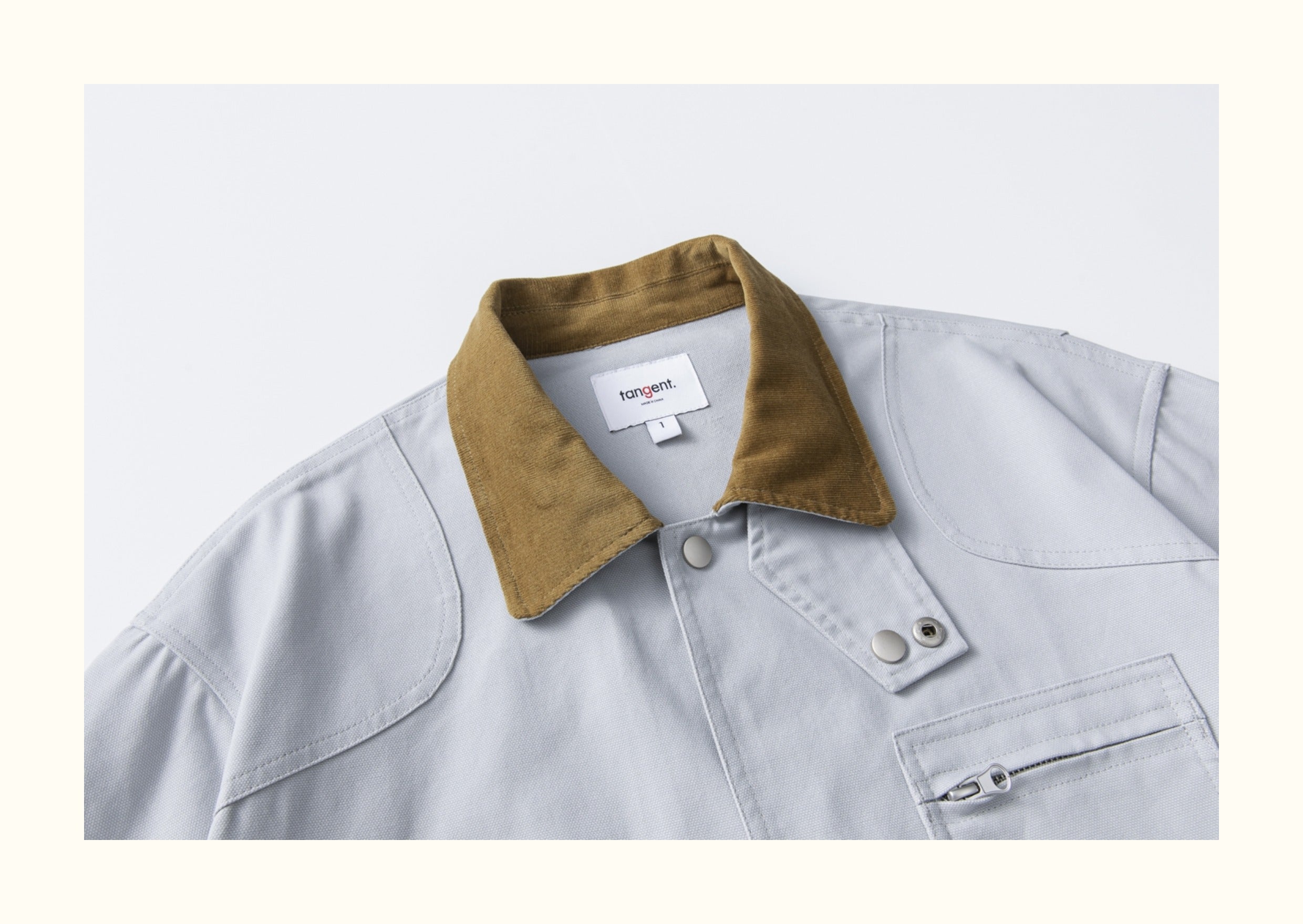 Corduroy Patchwork Color-Block Hunting Jacket – Turn-Down Collar Multi-Pocket Workwear (Unisex)