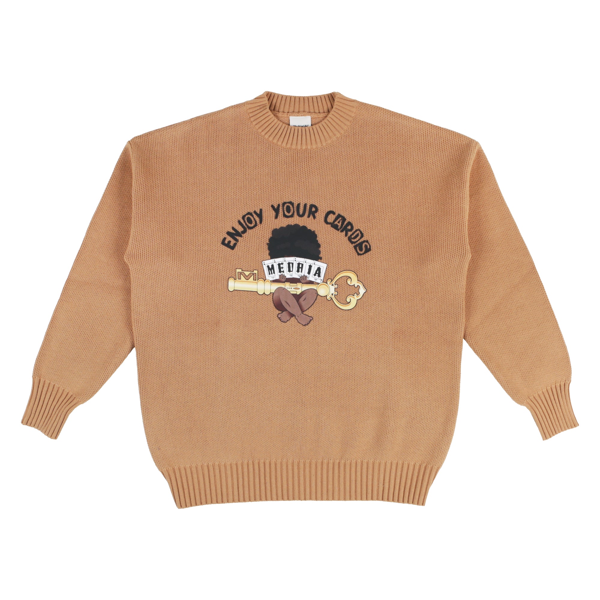 MEDRIA Autumn Winter Trendy Brand Street New Casual Warm Sweater Men Thick Loose Round Neck Couple Knitted Sweater