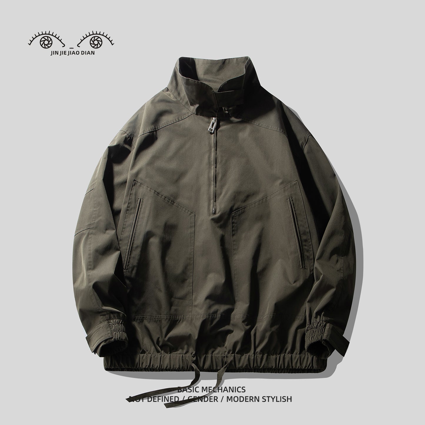 Mountain-Style Vintage Coffee-Brown Workwear Jacket – Casual Cotton Coat (Unisex)