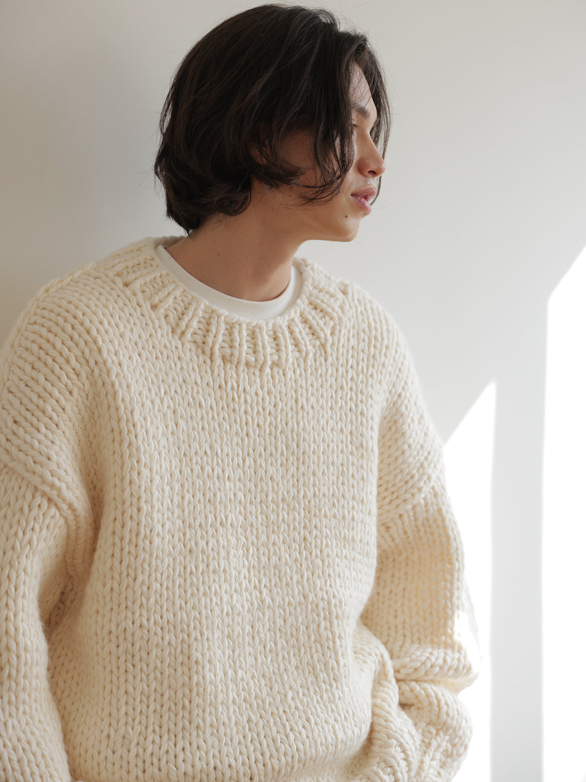 Coke Life Carpem Winter Nordic Iceland Wool Sweater - Handmade Thick-Knit Loose Lazy Top