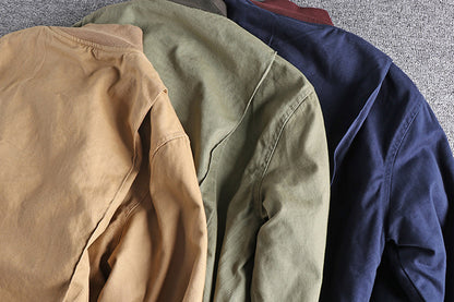 Men's Korean High-End Retro Patchwork Down Jacket - 90% Duck Down Shirt-Style Lightweight Winter Coat