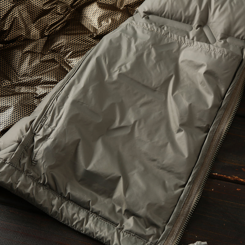 Men's Plus Size Hooded Down Jacket - Export Overstock Fully Glued Filled Lightweight Warm Autumn Winter Coat