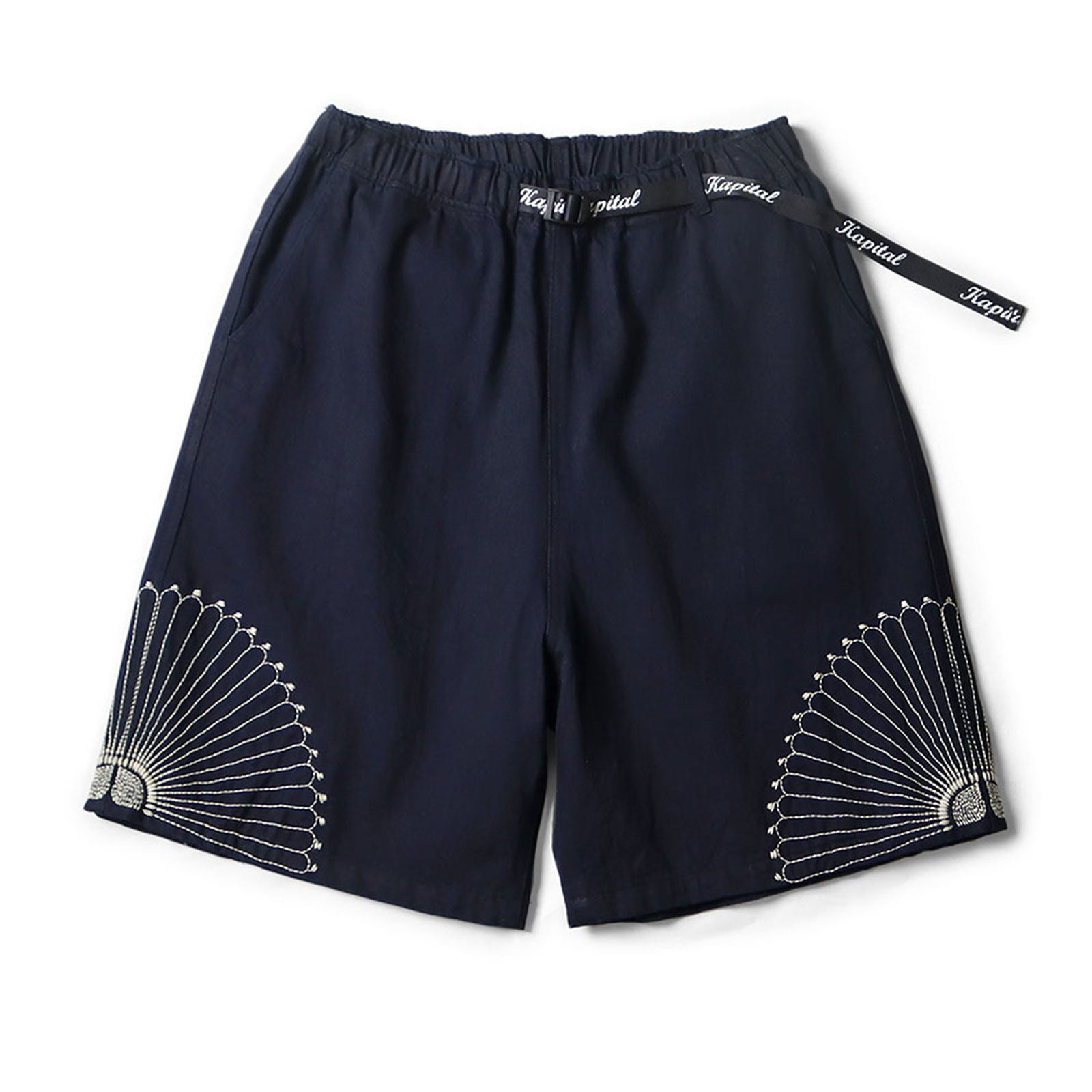 Japanese Artisan Style Loose Casual Embroidered Shorts for Men and Women – Trendy | Japanese vintage | yamalin clothes | Yamalinclothes