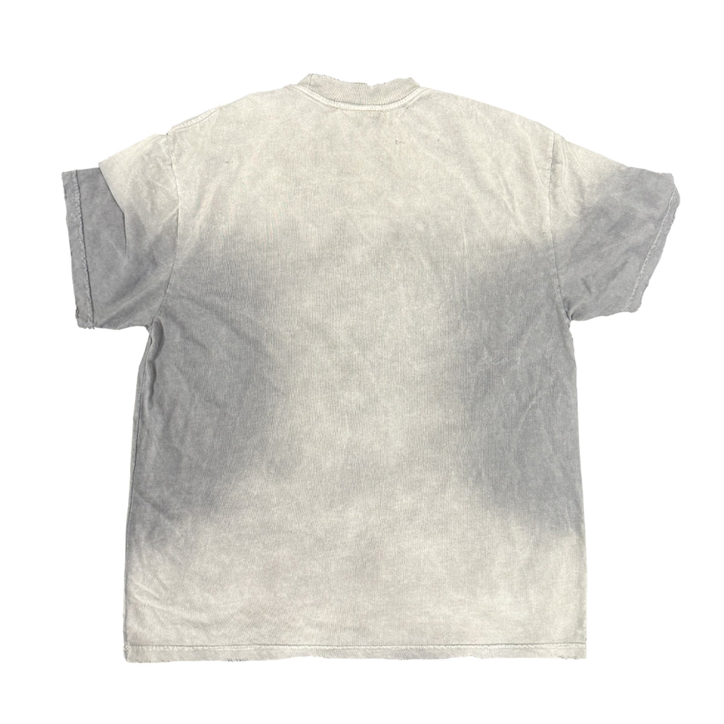 Graffiti Spray Paint Niche Rare Rebellious Kitten Tie-Dye Short Sleeve Unisex Student T-Shirt