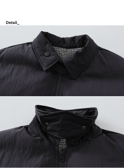 Reversible Plaid Cotton Jacket - Thick Double-Sided Multi-Pocket Coat (Men)