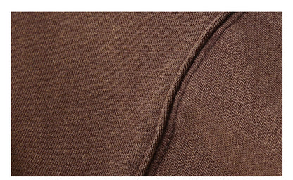 Unisex 465g Washed Vintage Sweatshirt - Boxy Half-Zip Snowflake Knit Pullover