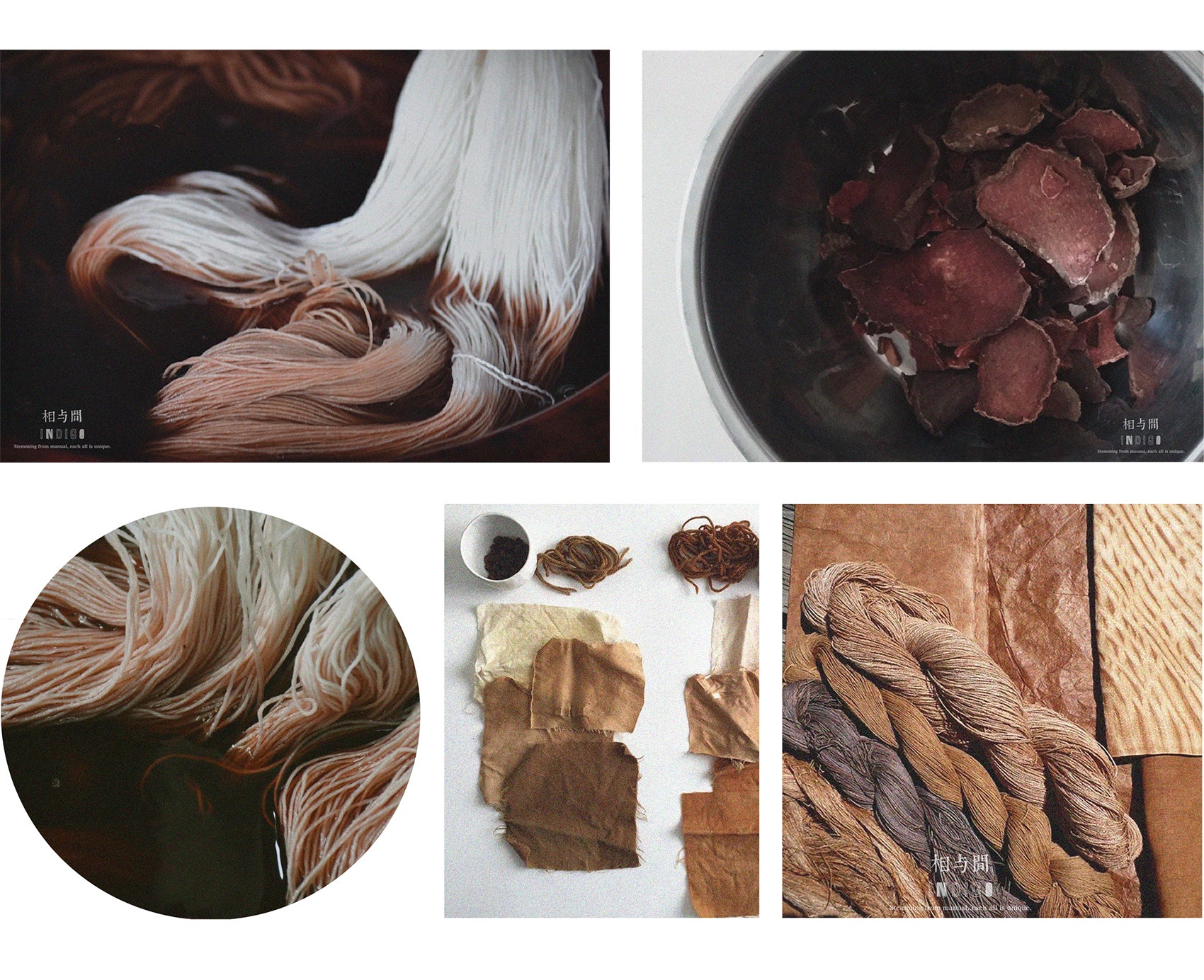 Original Design Multi-Layer Plant Dyed Cotton and Linen Handmade Bracelet 925 Silver Niche Tie-Dye Couple Bracelets