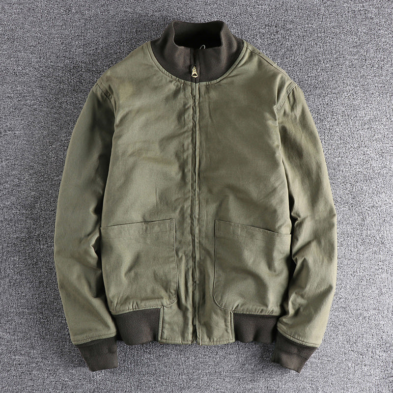 Men's Korean High-End Retro Patchwork Down Jacket - 90% Duck Down Shirt-Style Lightweight Winter Coat