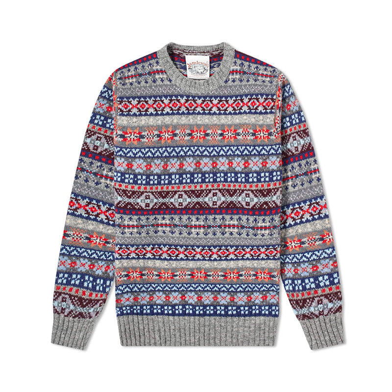 Jamiesons 130-Year Fair Isle Wool Sweater – Scottish Heritage Knit (Unisex)