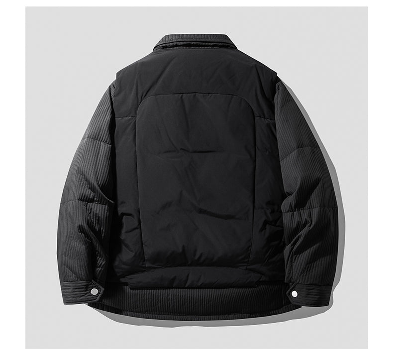 Two-Piece White Duck Down Jacket – Designer Split-Style Winter Coat (Unisex)
