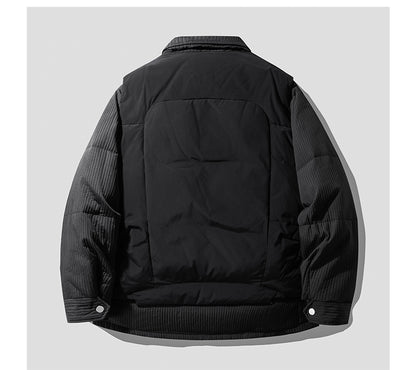 Two-Piece White Duck Down Jacket – Designer Split-Style Winter Coat (Unisex)