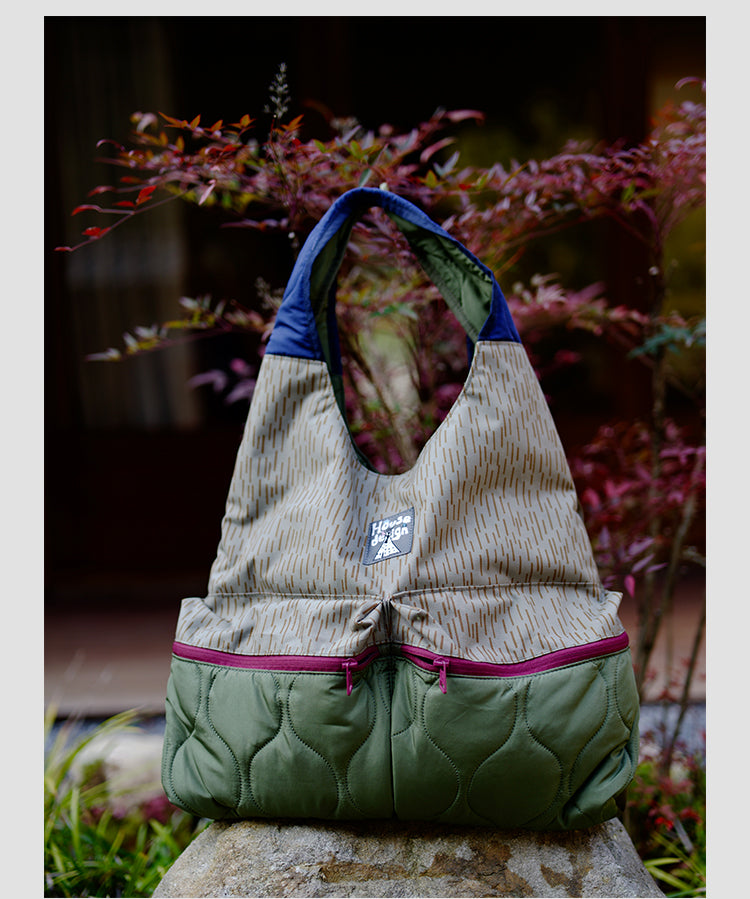 Original 2025 Spring New Retro Patchwork Design Single Shoulder Handbag Large Capacity Commuter Bag