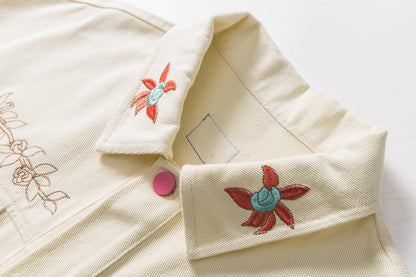 Unisex Kapital Vintage Ethnic Embroidered Jacket – Japanese Niche Design High Street Couple Outerwear