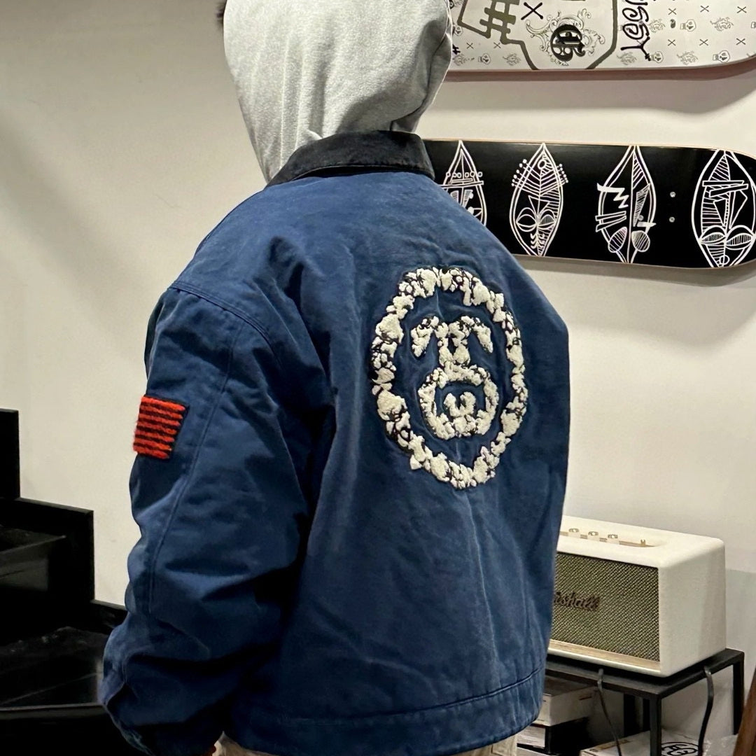 Workwear Jacket Thin Cotton Spring Autumn Couple Street Style Coat 25SS