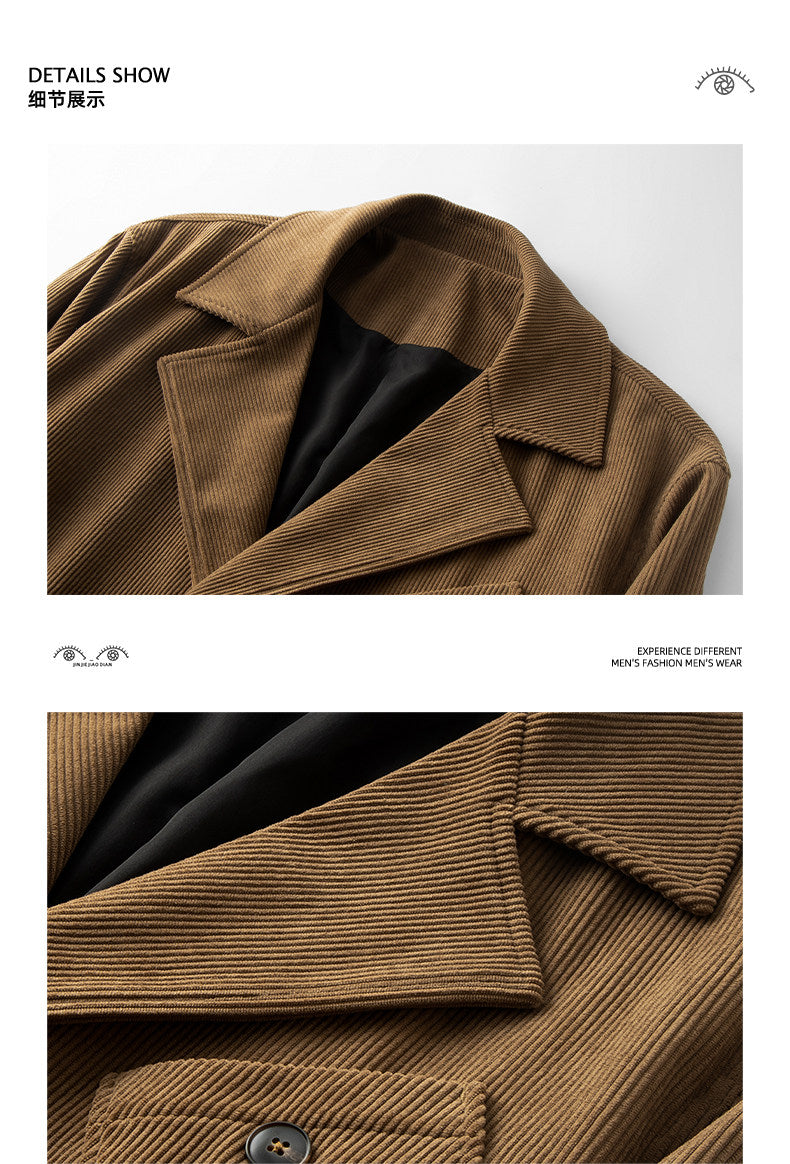 Belgium High-End Japanese Style Blazer - Notched Lapel Casual Suit 2025 (Men)