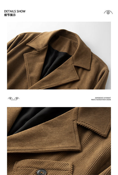 Belgium High-End Japanese Style Blazer - Notched Lapel Casual Suit 2025 (Men)