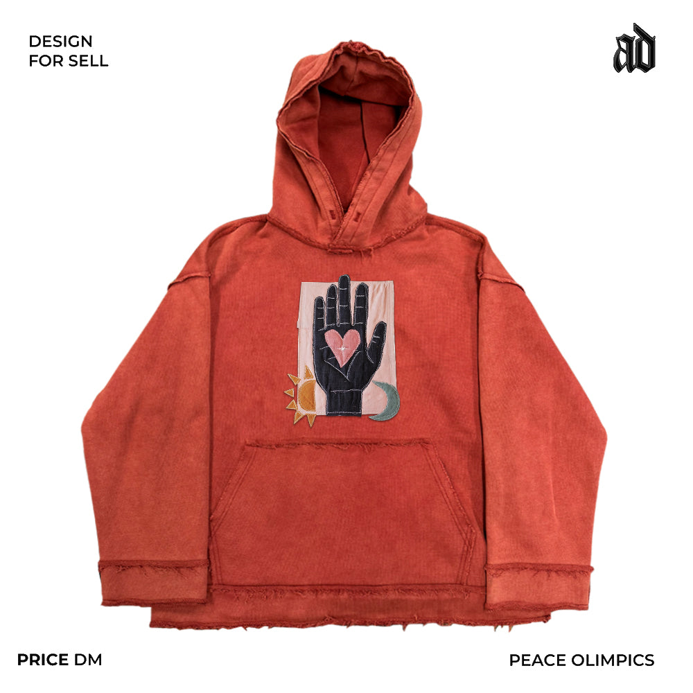 Artist Patchwork High-End Hoodie – Creative Mottled Texture Streetwear (Unisex)