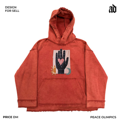 Artist Patchwork High-End Hoodie – Creative Mottled Texture Streetwear (Unisex)