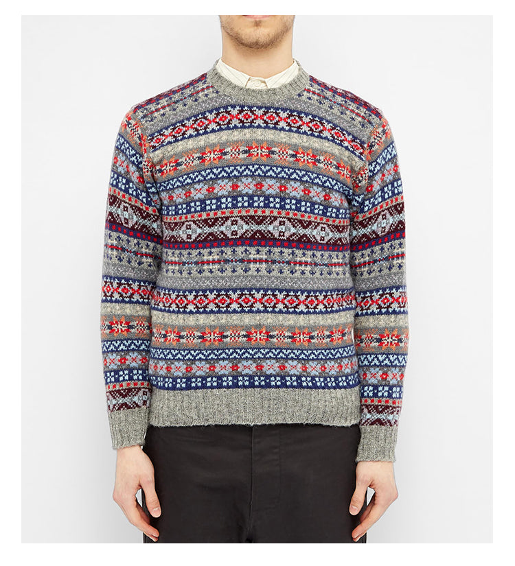 Jamiesons 130-Year Fair Isle Wool Sweater – Scottish Heritage Knit (Unisex)