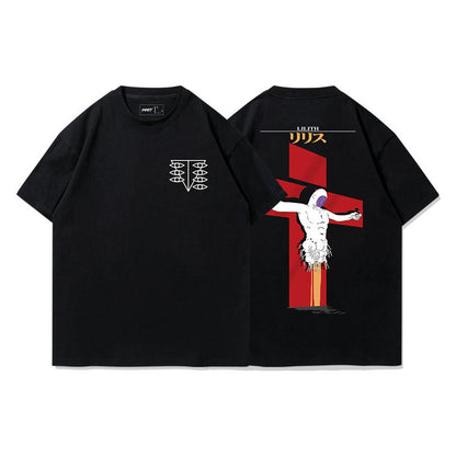 Evangelion Lilith T-Shirt - Washed Vintage Anime Cotton Tee (Unisex)
