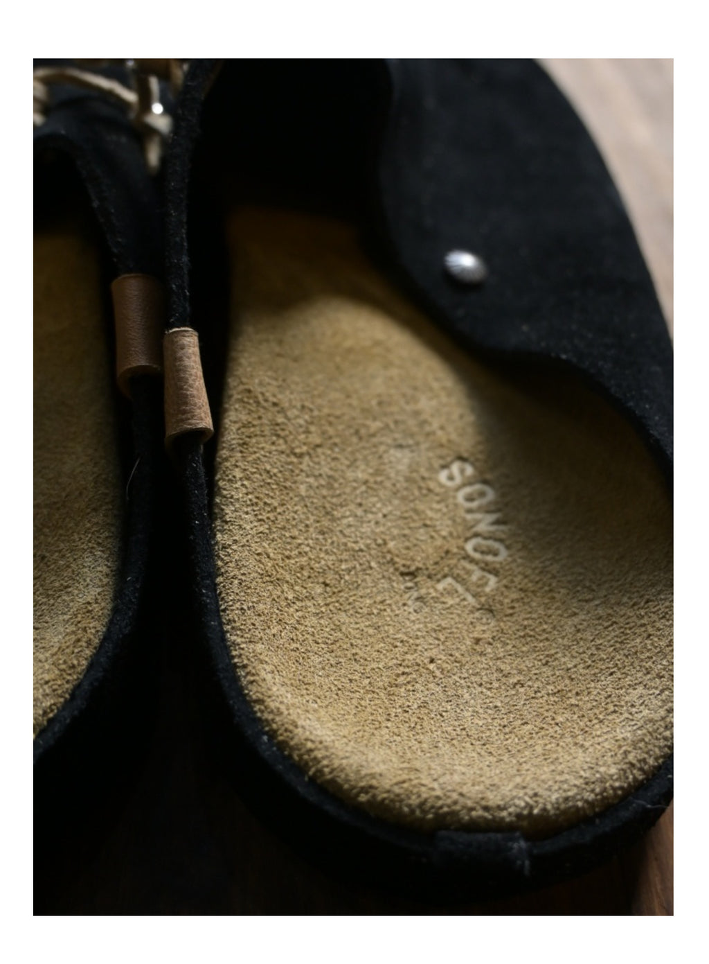 Sonofloong Retro Genuine Leather Mules - Silver Buckle Thick-Soled Cork Birkenstock Style