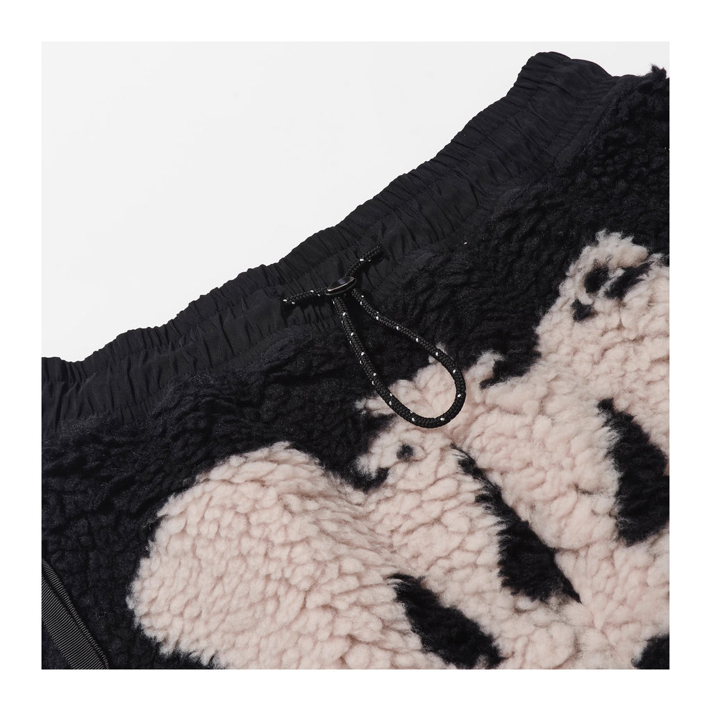 KAPITAL Lamb‑Wool Bone Pattern Pants – Japanese Retro Warm Unisex Trousers